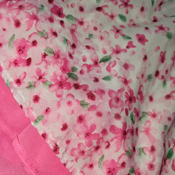 Blueberi Boulevard pink Floral chiffon dress 12 months - Picture 2 of 7